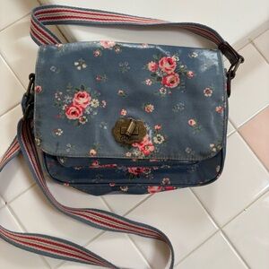 Cath Kidston Blue Floral Crossbody Bag